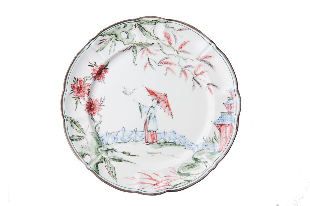 Chinoiserie Dinner Plates, Set of 12