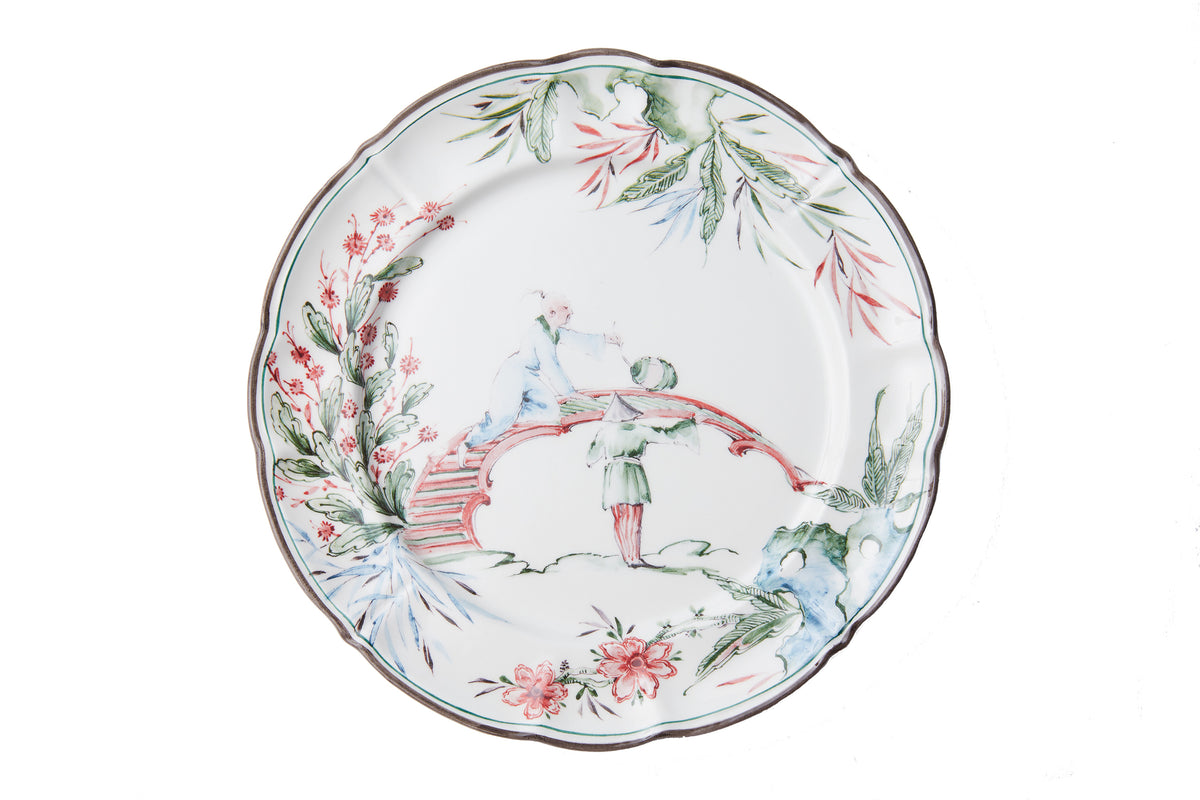 Chinoiserie Dinner Plates, Set of 12