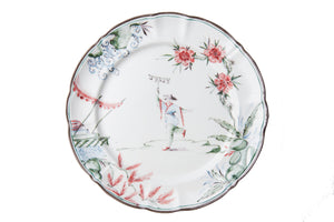 Chinoiserie Dinner Plates, Set of 12