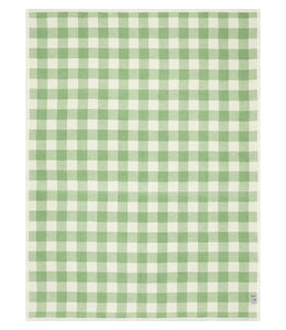 Classic Gingham Sage Blanket