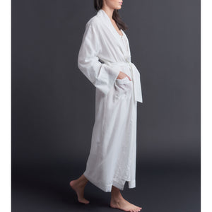 Claudette Pearl Silk Cotton Robe