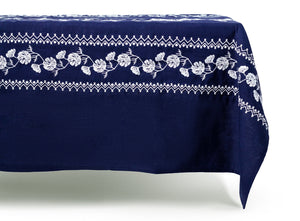 Cosmo Rectangular Tablecloth in Navy