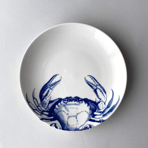 Blue Crabs Coupe Salad Plate - Caskata