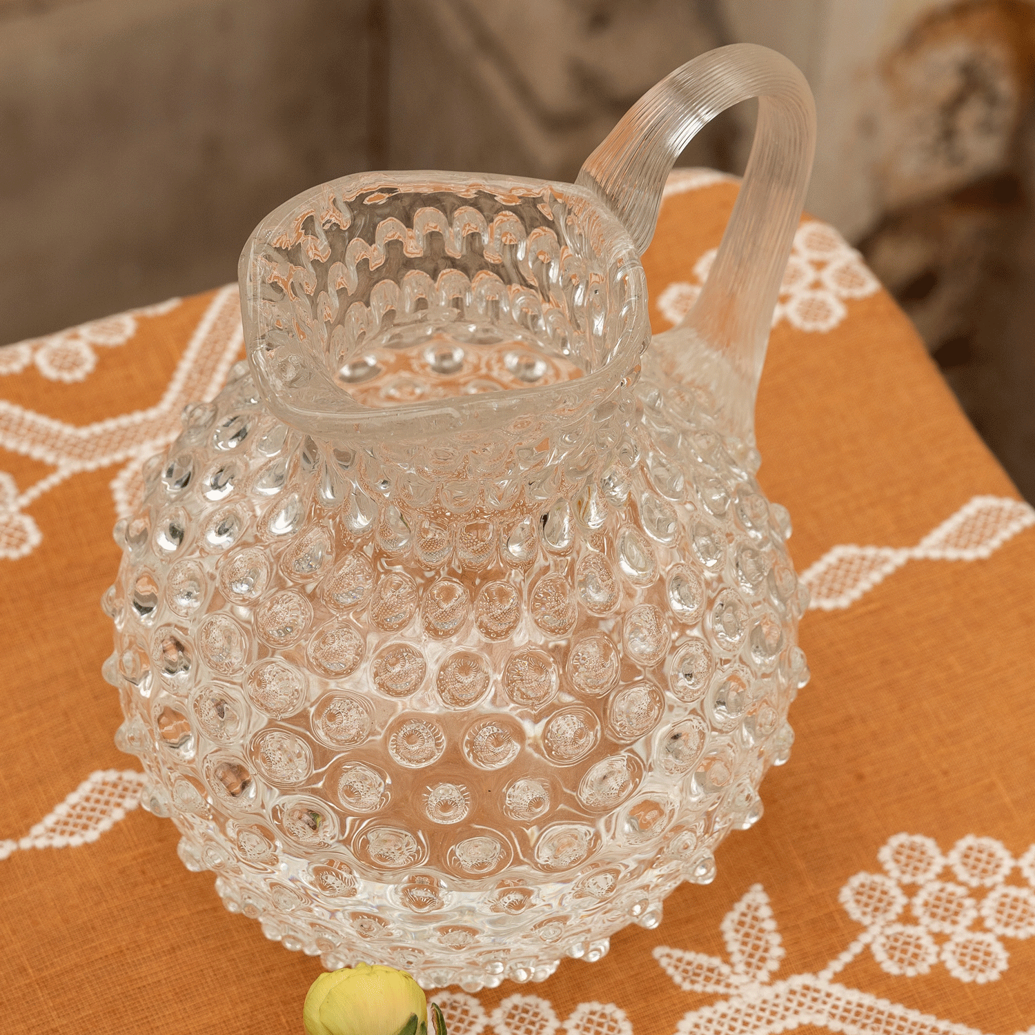 Round Hobnail Jug