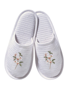 Slippers White Waffle