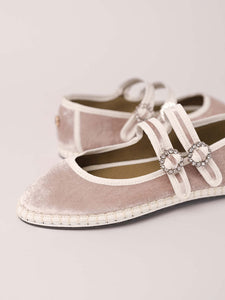 Double Lace Flat in Stone