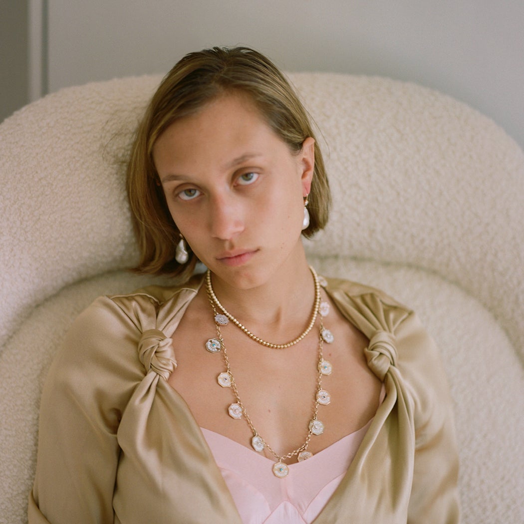 Squash Blossom Bead Choker, Necklaces - Marlo Laz