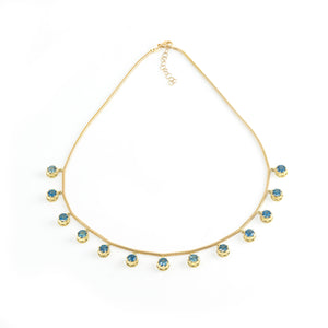 Blue Sapphire Fringe Necklace