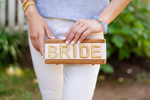 Colette Natural Bride Clutch