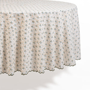 Round Little Flower Tablecloth