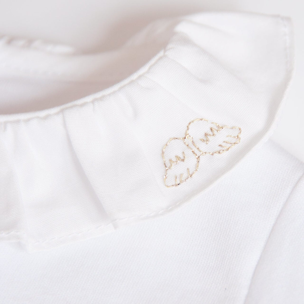 Angel Wing Ruffle Collar Onesie
