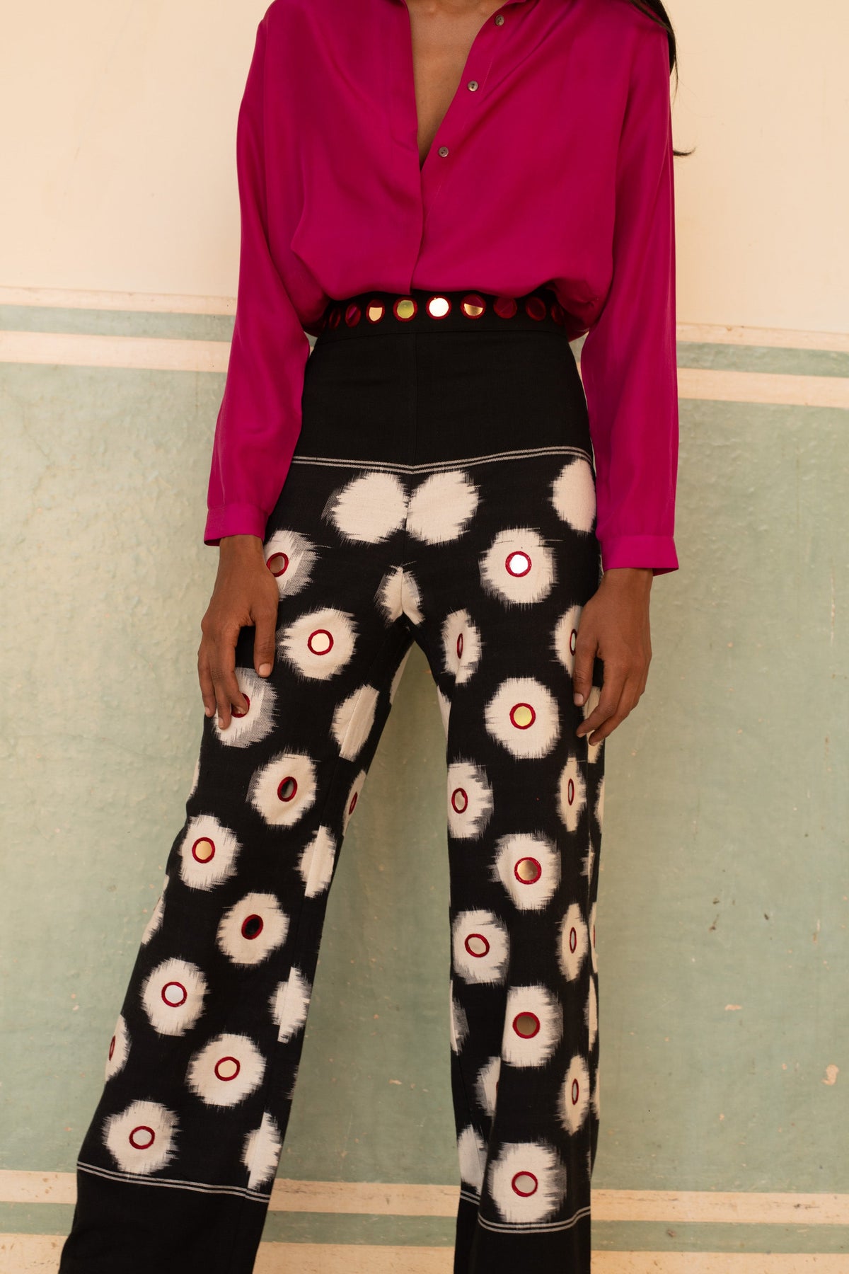 Multicolor Mirror Trousers