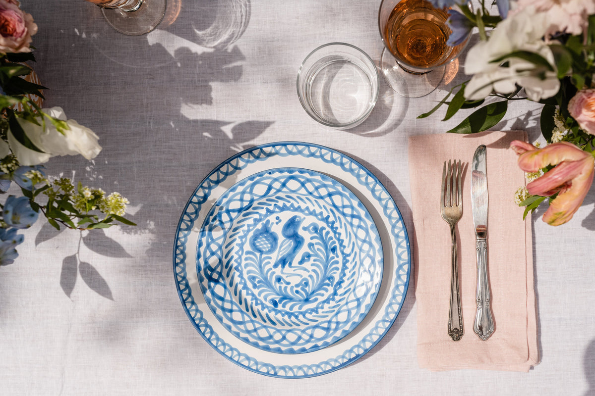 Casa Celeste Salad Plate with Traditional Designs