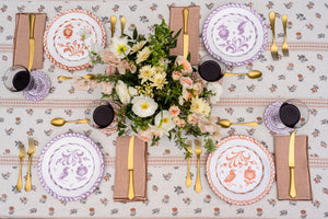 Casa Coral Dinner Plate with Traditional Designs