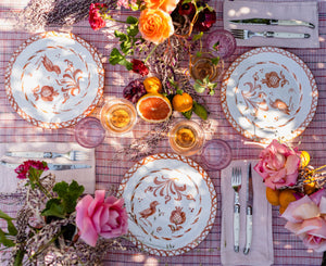 Casa Coral Dinner Plate with Traditional Designs