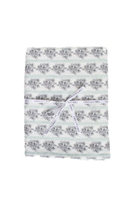 Linen Tablecloth in Floral Stripe