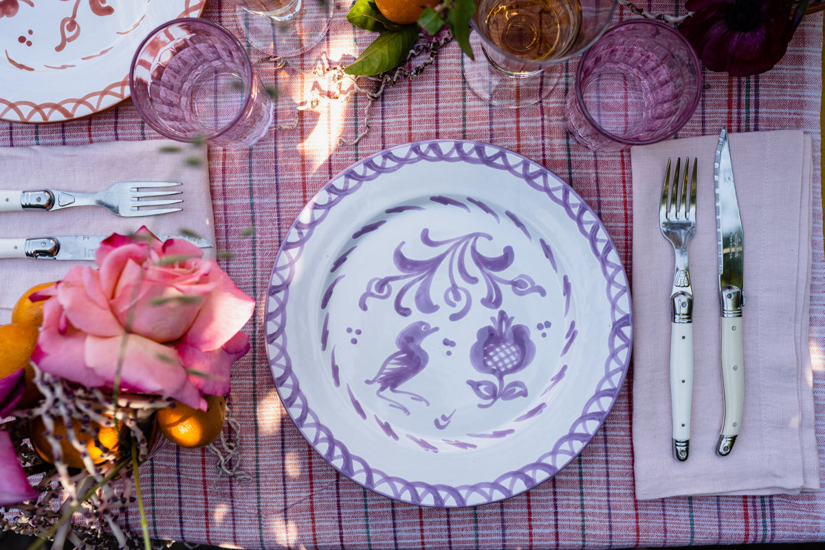 Casa Lila Dinner Plate with Traditional Designs