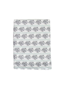 Linen Tablecloth in Floral Stripe