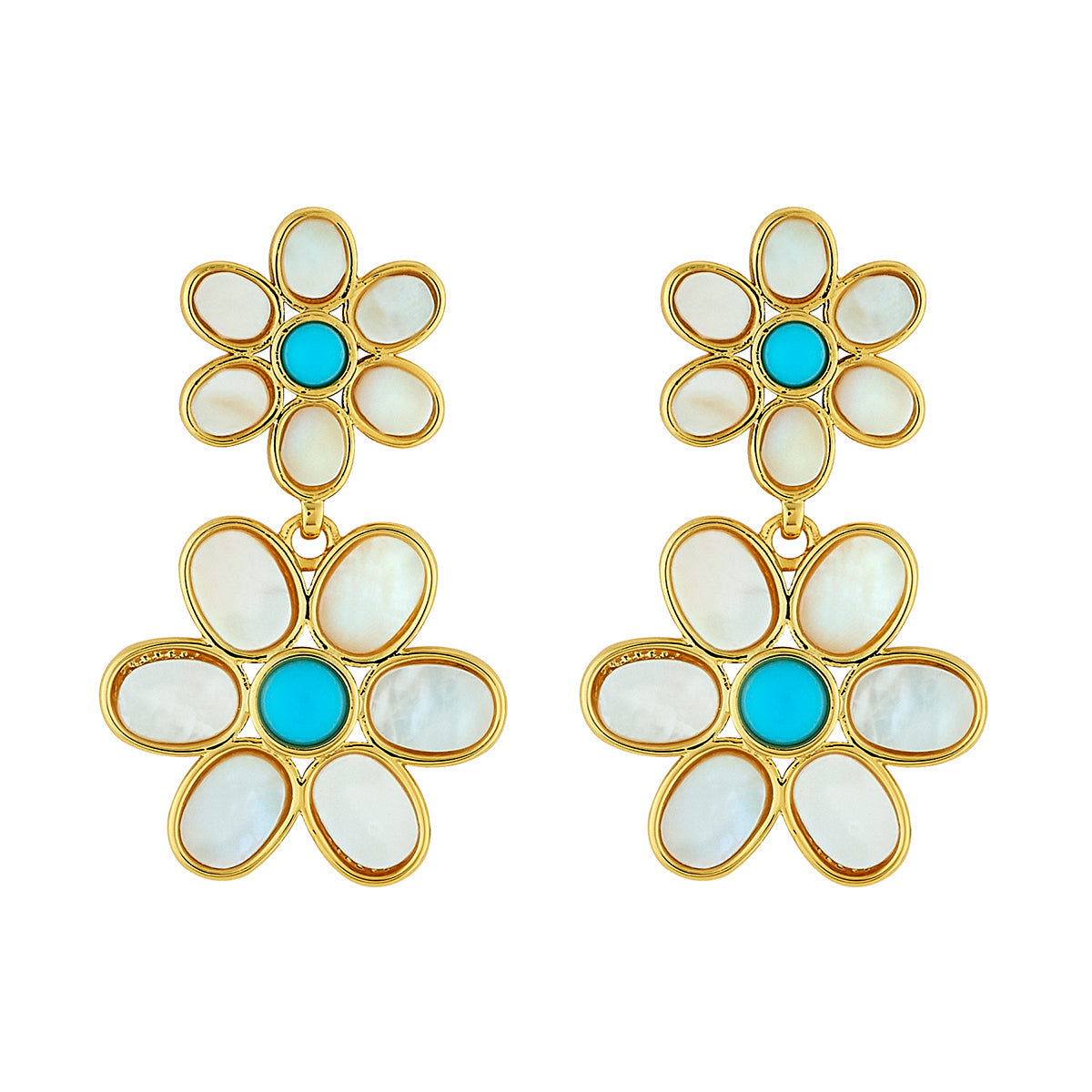 Daisy Double in Turquoise