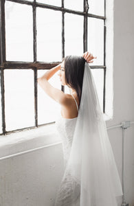 The Classic Silk Tulle Drop Wedding Veil - Daphne Newman Design