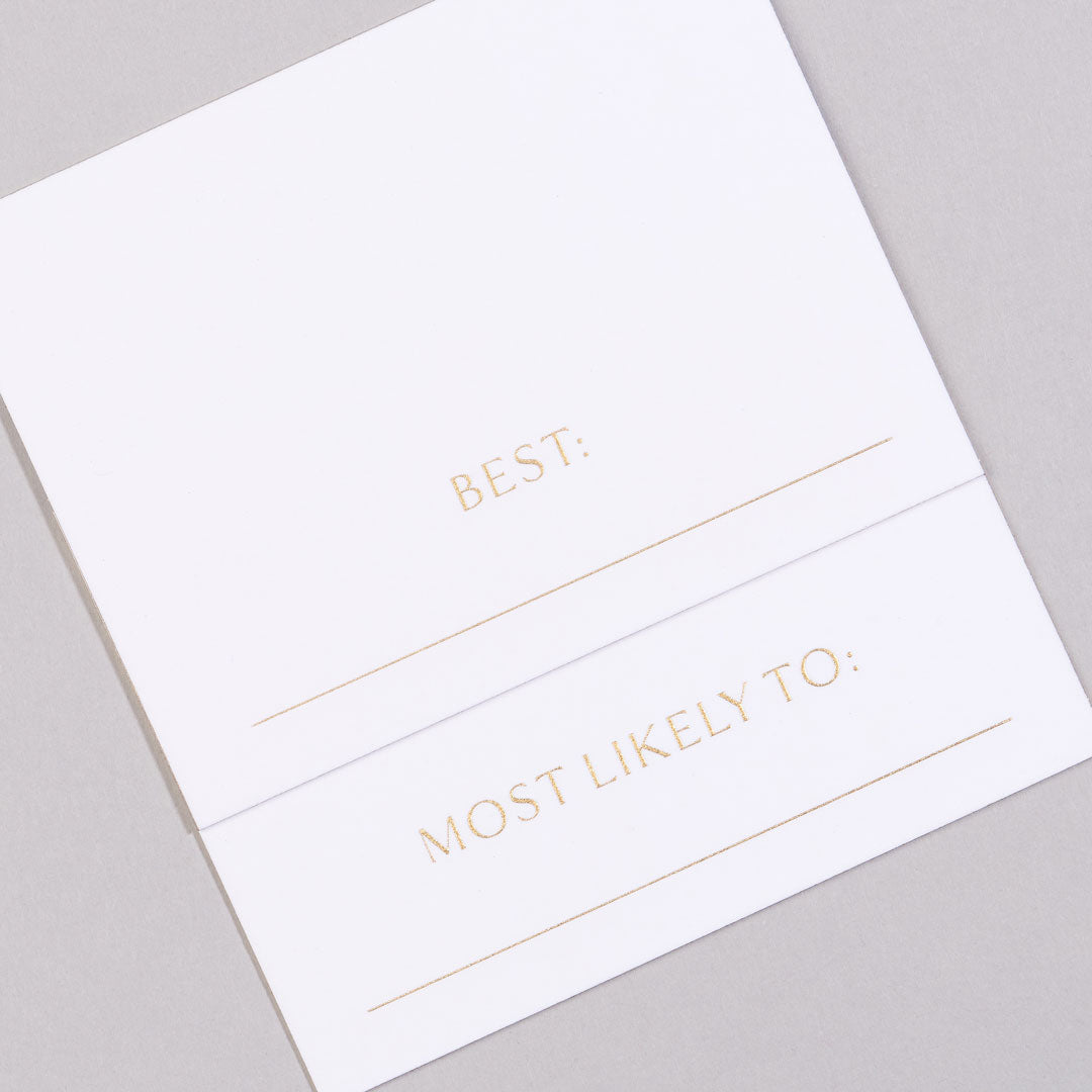 Superlatives Place Cards, Set of 24