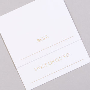 Superlatives Place Cards, Set of 24