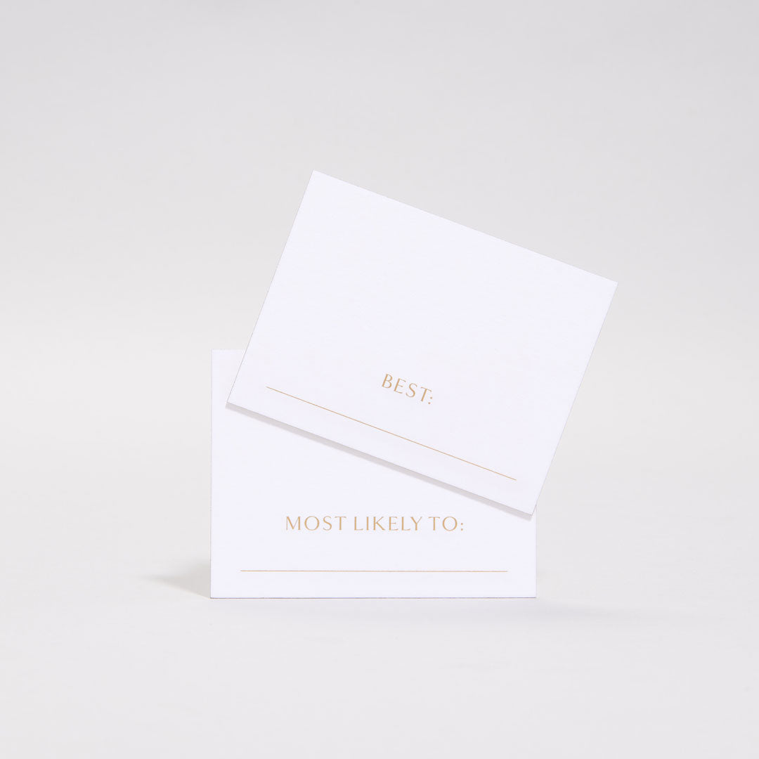 Superlatives Place Cards, Set of 24