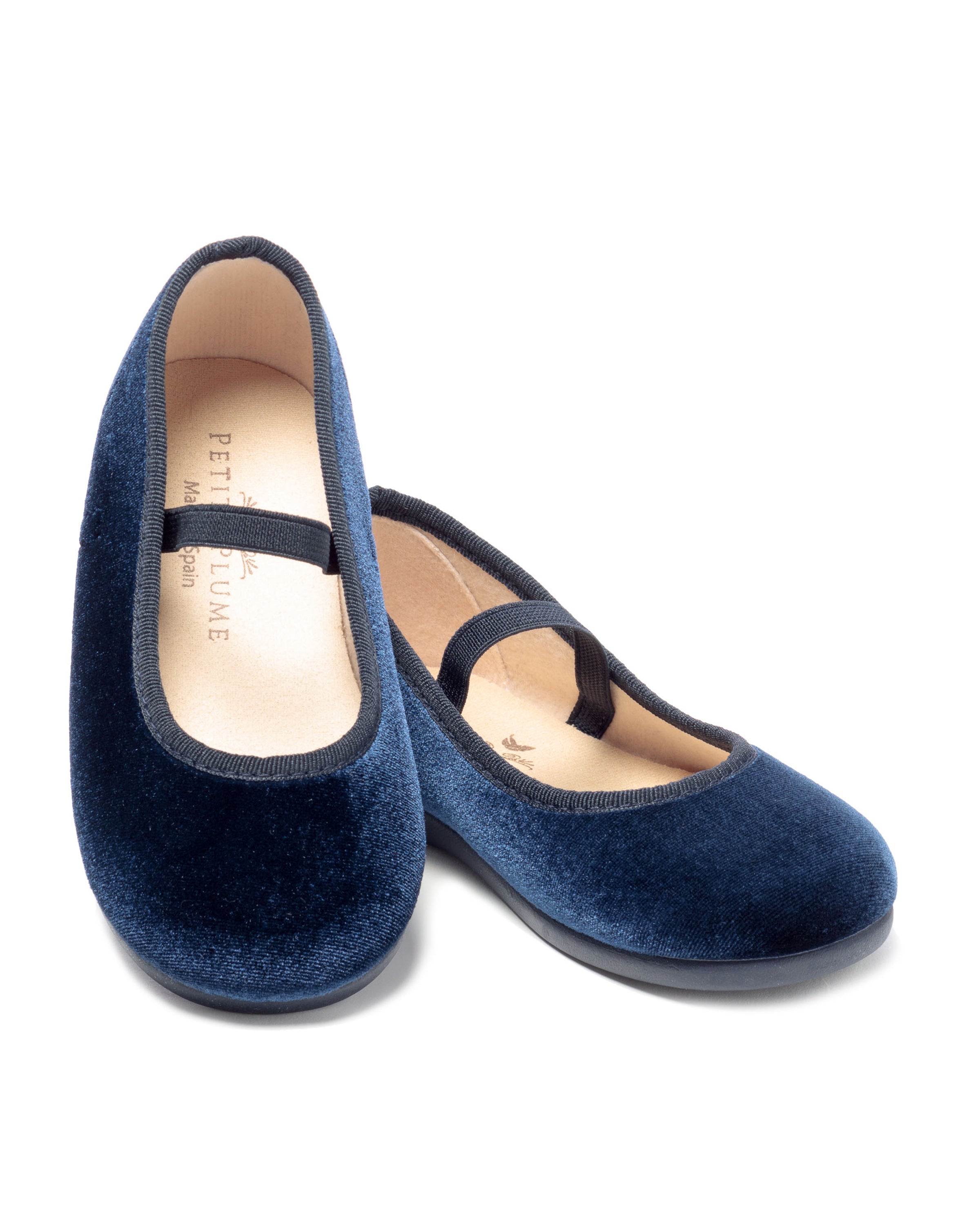 The Delphine Slipper in Navy Velvet