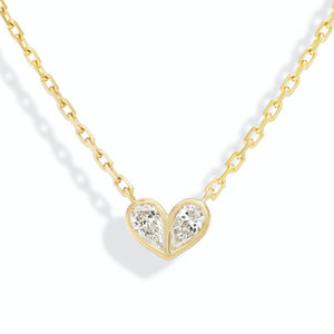 Sweetheart Necklace in Diamond