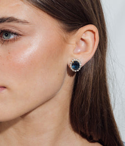 Diana Studs in Blue