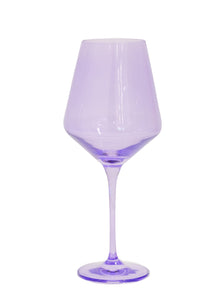 Wine Stemware, Set of 6 Lavender