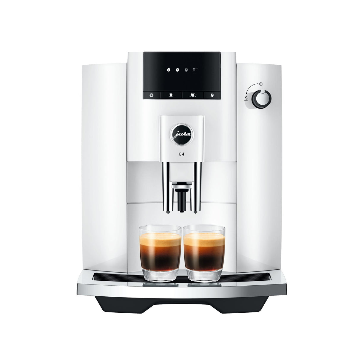 E4 Fully Automatic Coffee Machine in Piano White