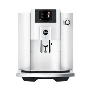 E6 Fully Automatic Coffee Machine in Piano White