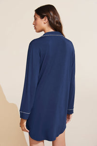 Gisele Sleepshirt in Navy/Ivory