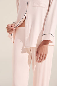 Gisele Long PJ Set in Sorbet/Black