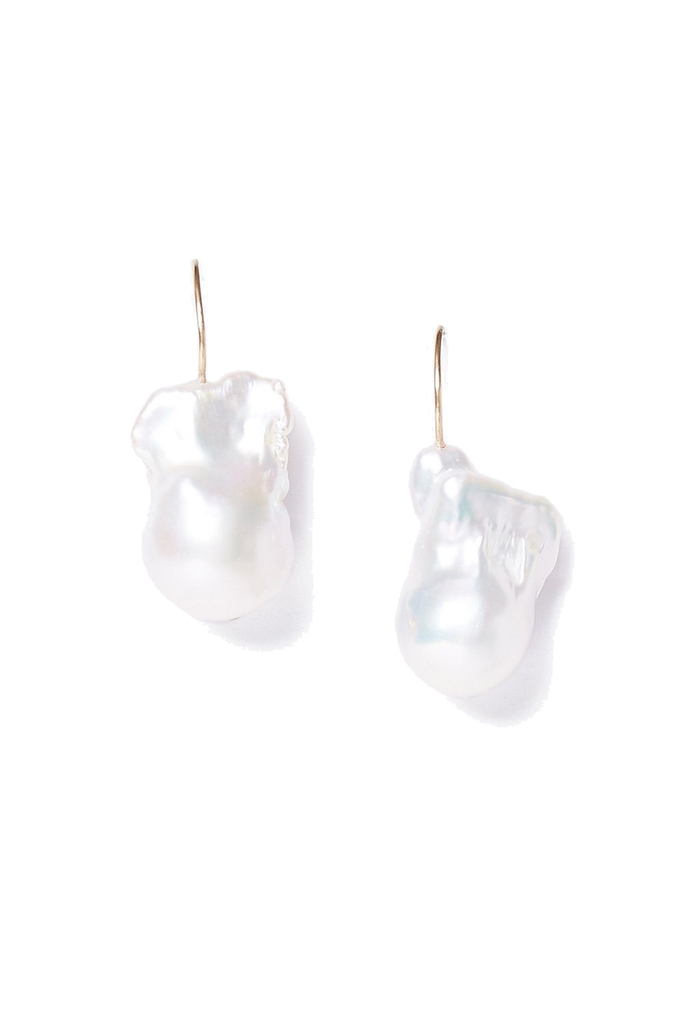 14k White Le Baroque Earrings