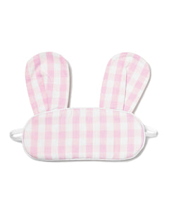 Pink Gingham Bunny Eye Mask