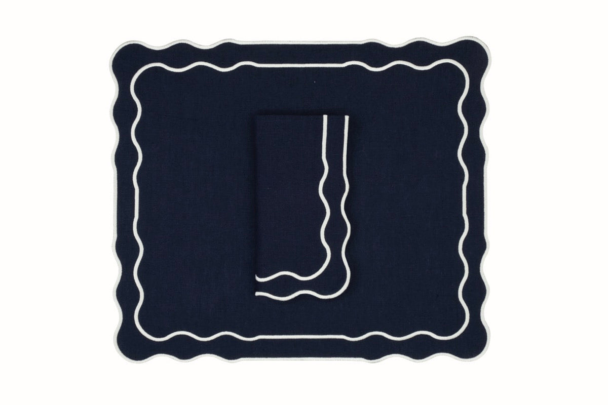 Tableau Linen Napkin and Placemat, Set of 4