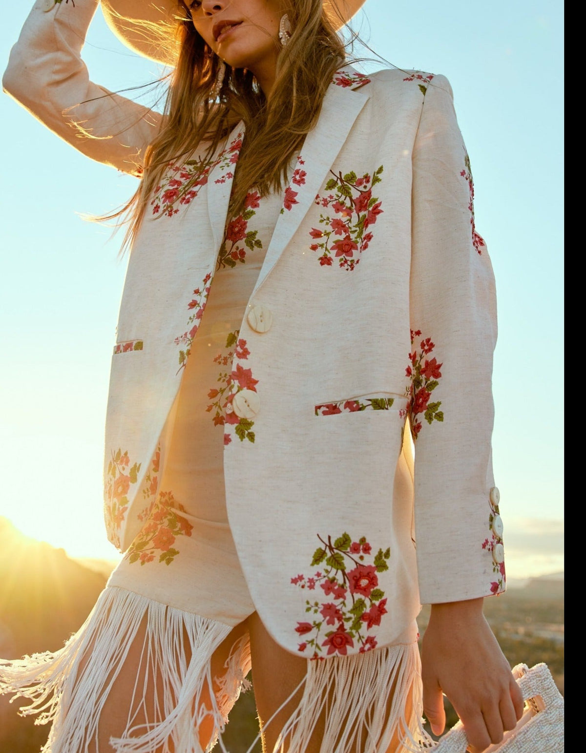 Amber Beaded Blazer