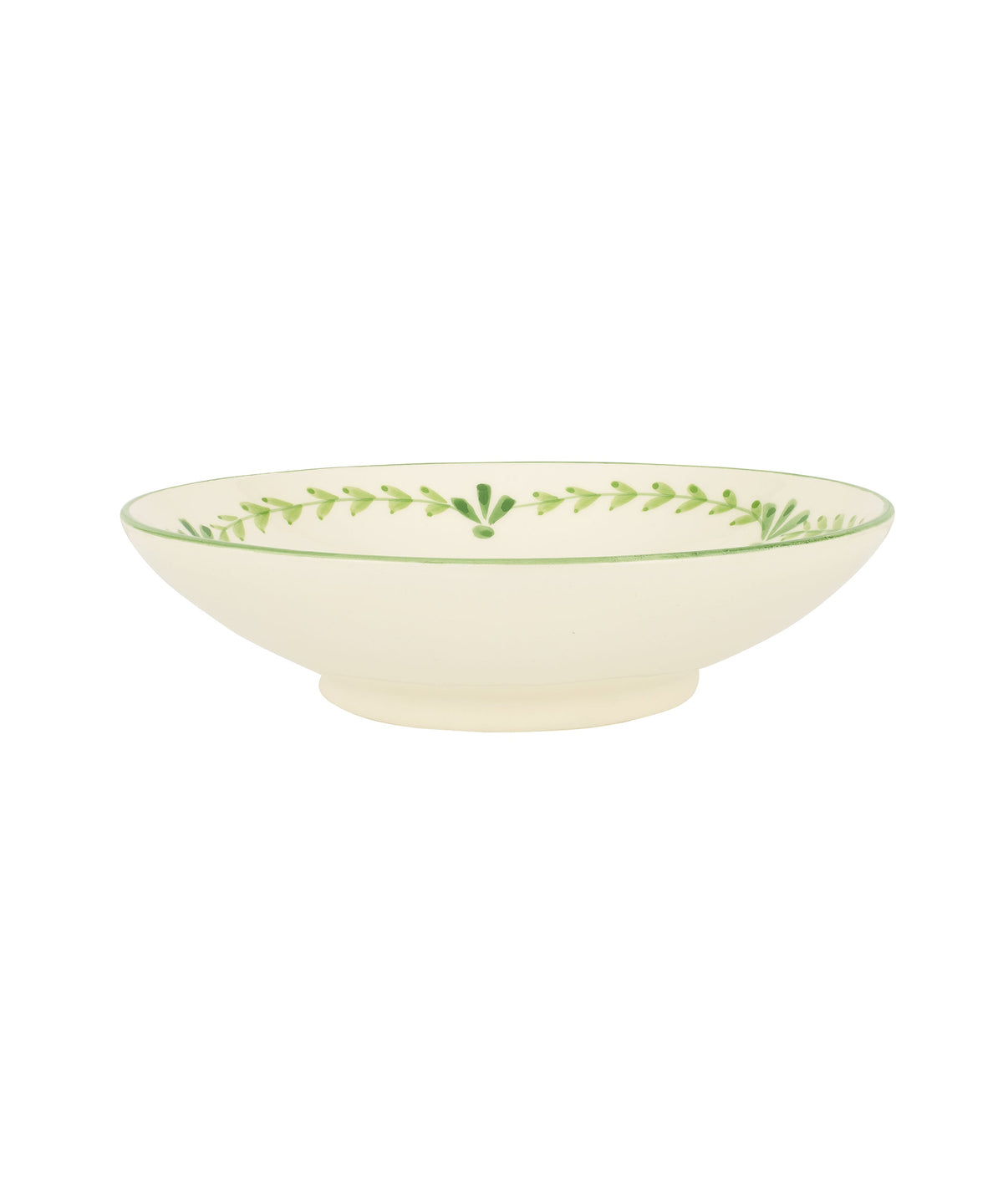 Rebecca Udall Elouise hand painted pasta bowl crockery, sage green