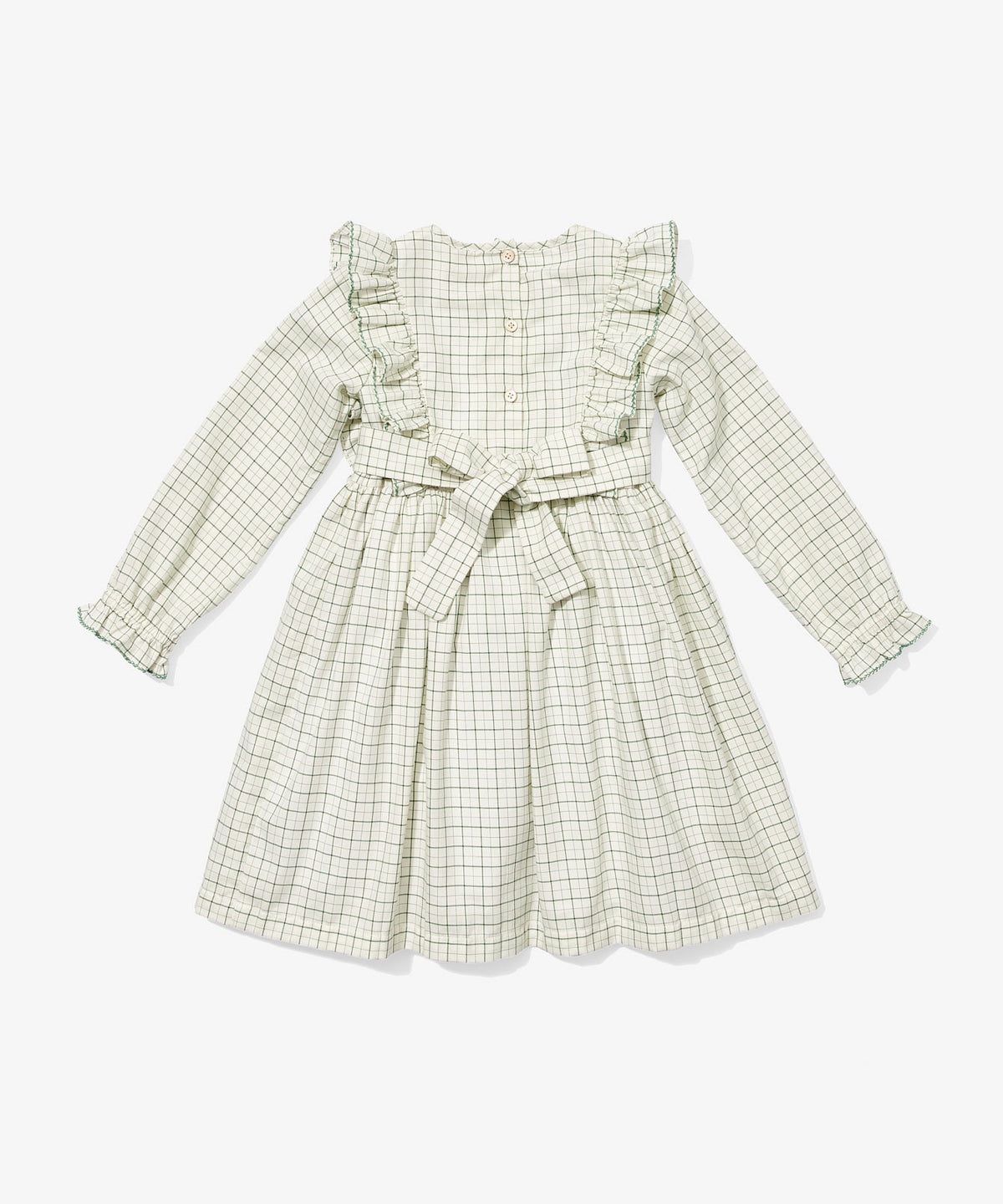 Emily Dress in Green Tattersall