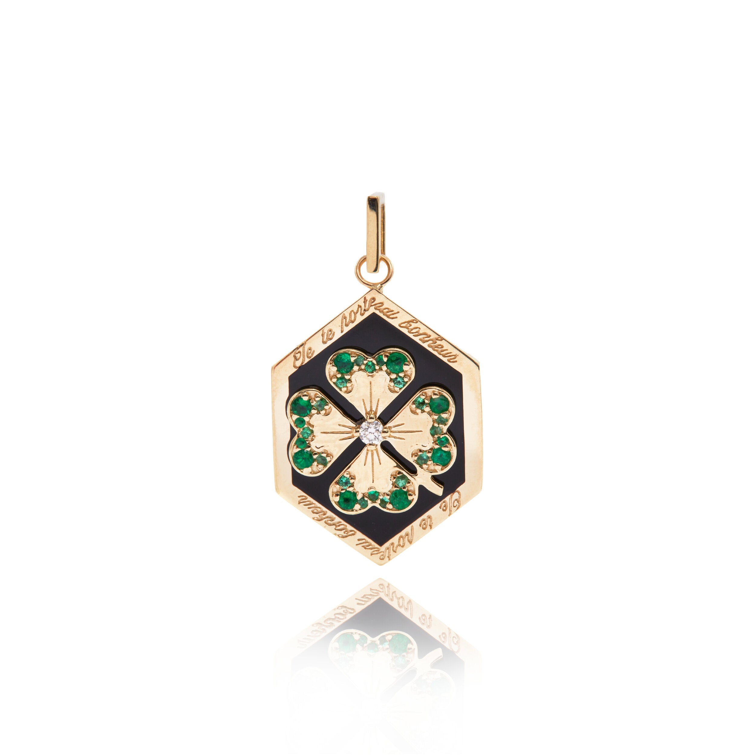 Enamel Clover Love Token