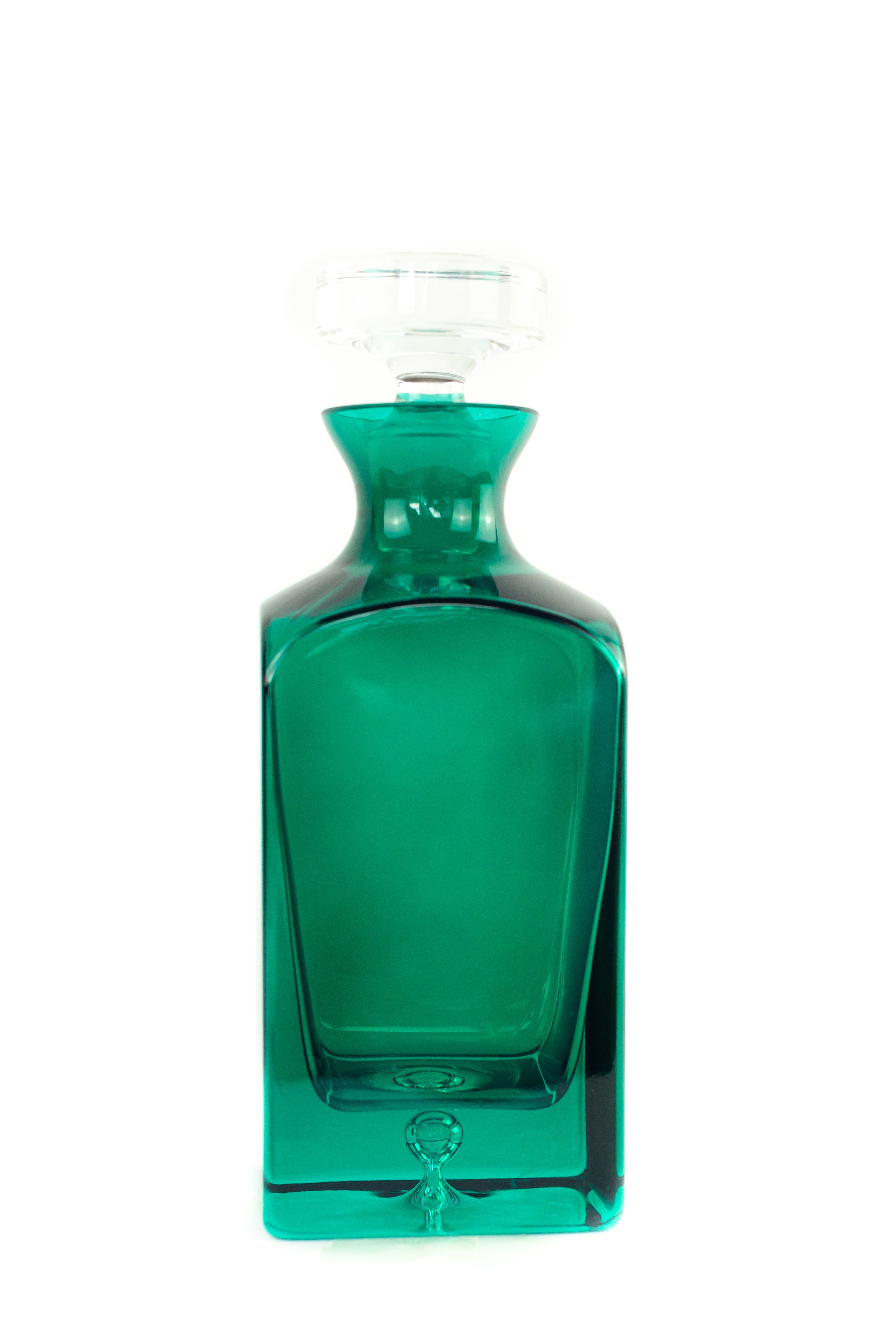 Decanter in Emerald Green