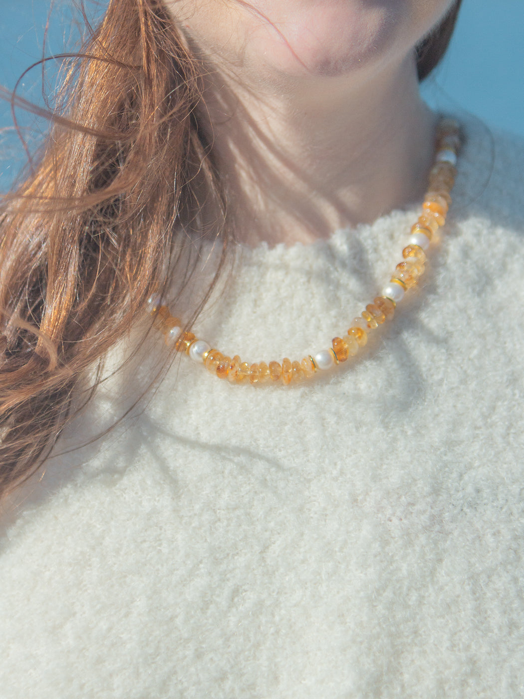 Frances Necklace in Yellow