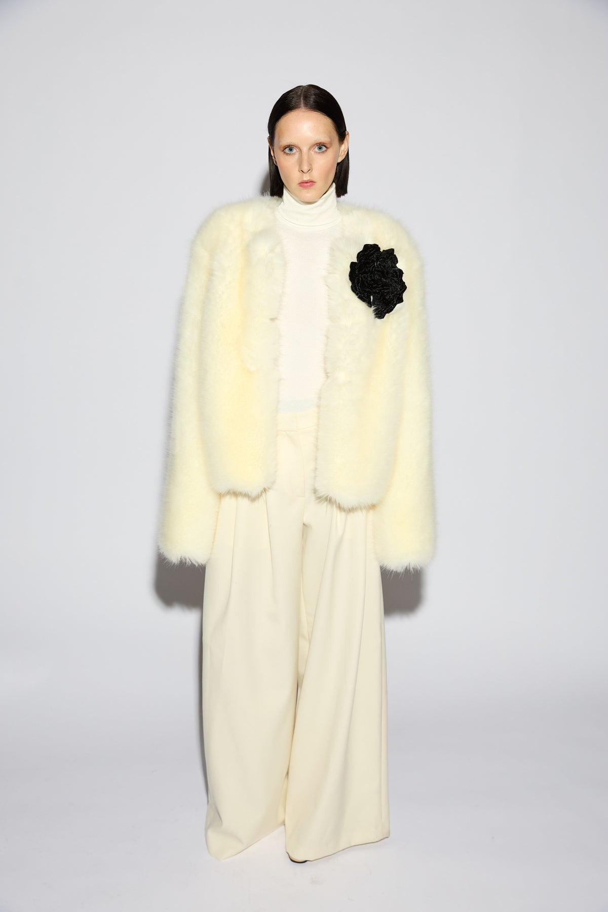 Sheila Faux Fur Jacket in White