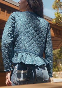 Katie Quilted Reversible Ruffled Jacket