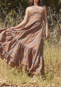 Isabel Maxi Dress in Tawny Multicolor Floral