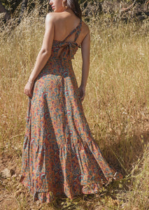 Isabel Maxi Dress in Tawny Multicolor Floral