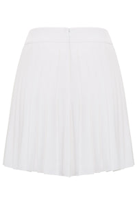 Alexis Silk Pleated Mini Skirt