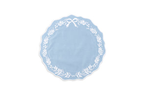 Florence Placemat and Napkin Set in Dusty Blue, OTM Exclusive